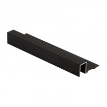 10mm - TDP100.18 Genesis Brushed Black Square Edge Smart Tile Trim TDP 2.5m